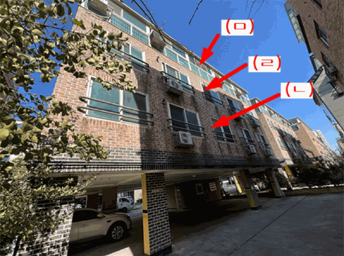 <본건물 남측에서 촬영>‘><br /><img src=