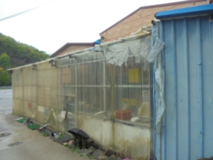 목적물 1번, 3번 양지상에 철골조 기타지붕 다용도실 