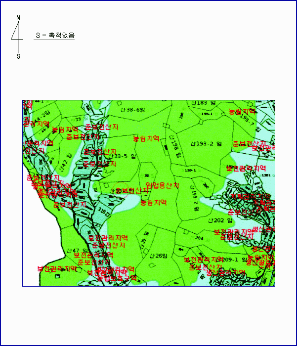 토 지 이 용 계 획 도
