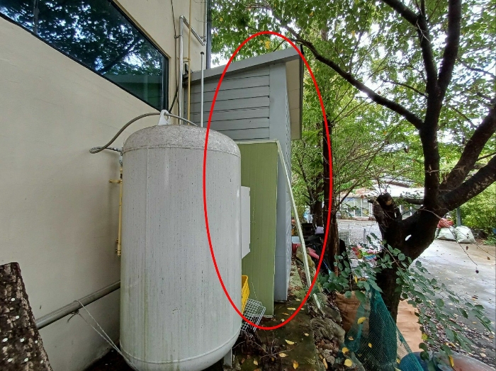 제시외건물(ㄱ) 후면