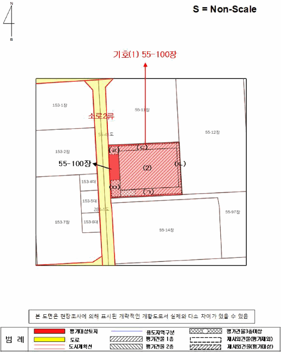 지 적 및 건 물 개 황 도