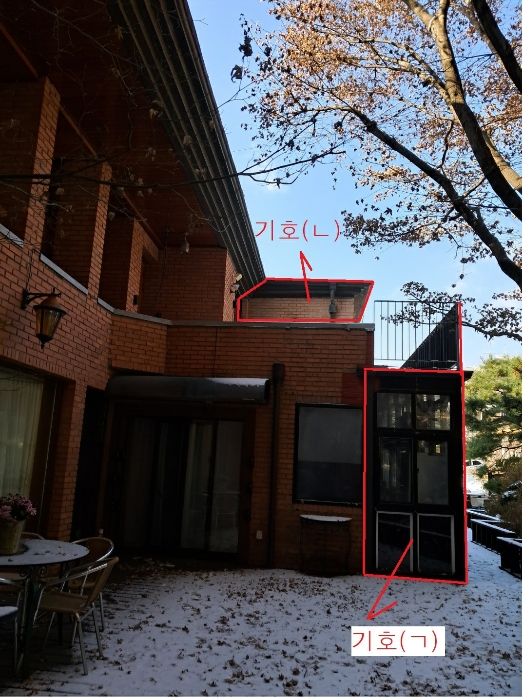 제시외건물 기호(ㄱ) 및 기호(ㄴ)부분