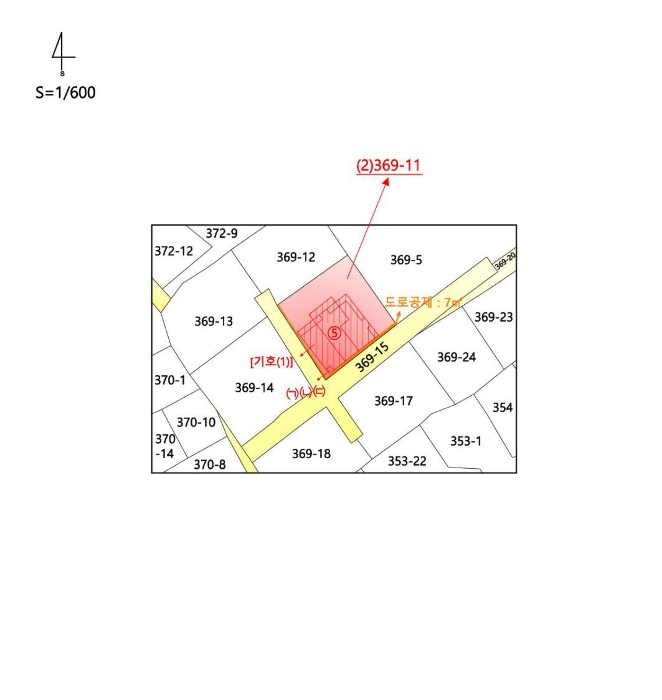 지적 및 건물개황도