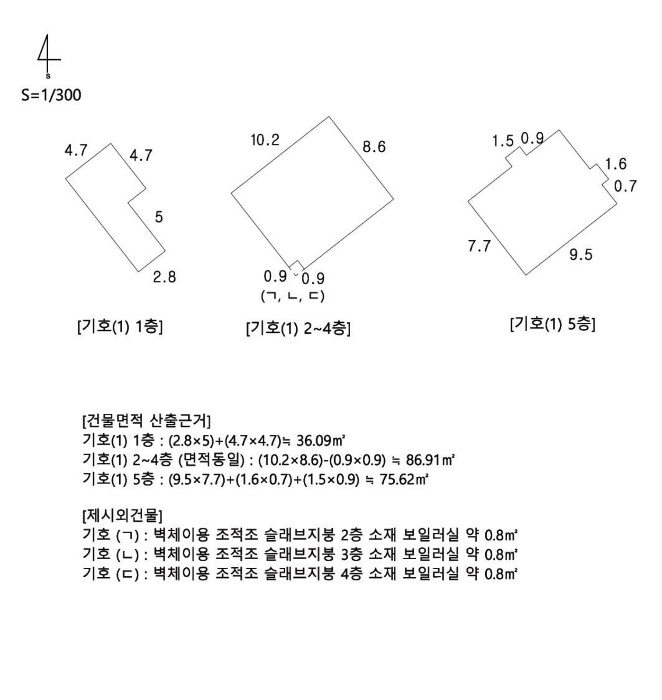 지적 및 건물개황도