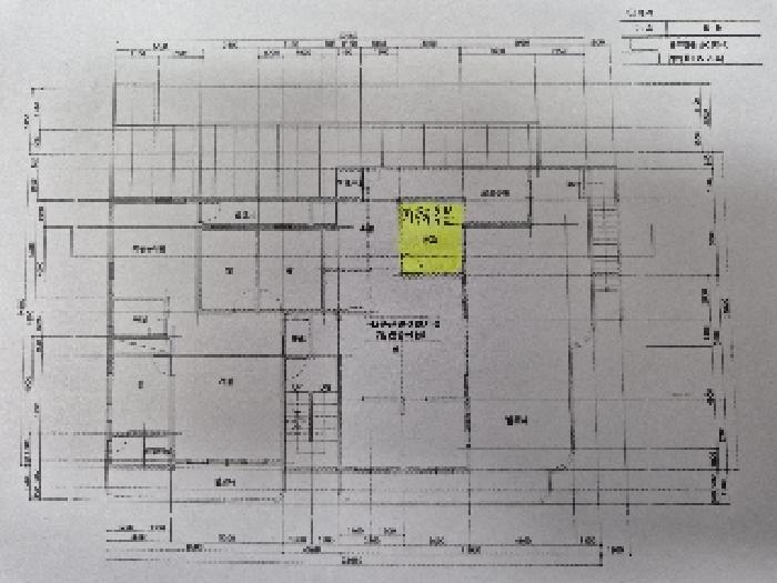 - 건축물현황도 제시 건물 2층 평면도(거주지 부분 표시)