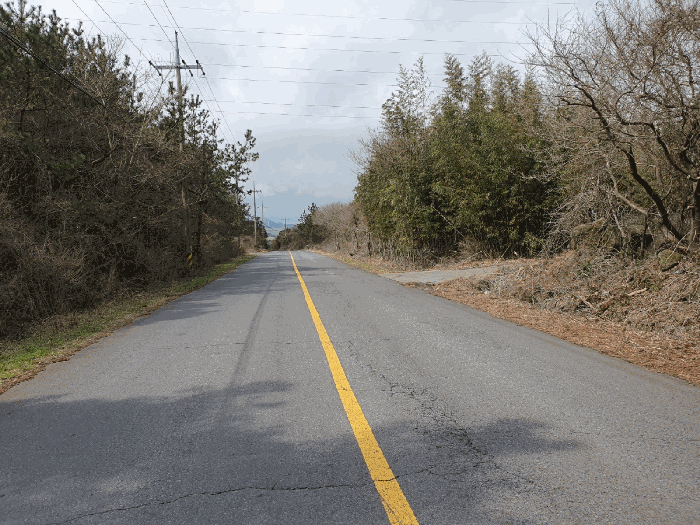 본건 북측으로 접한 아스콘 포장도로