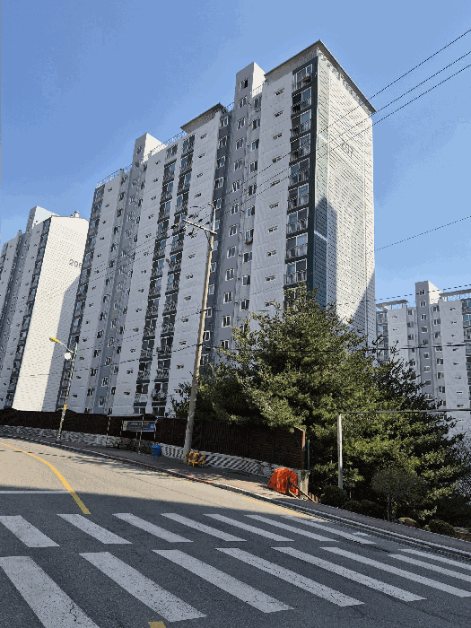 207동 전경 - 남서측에서 촬영