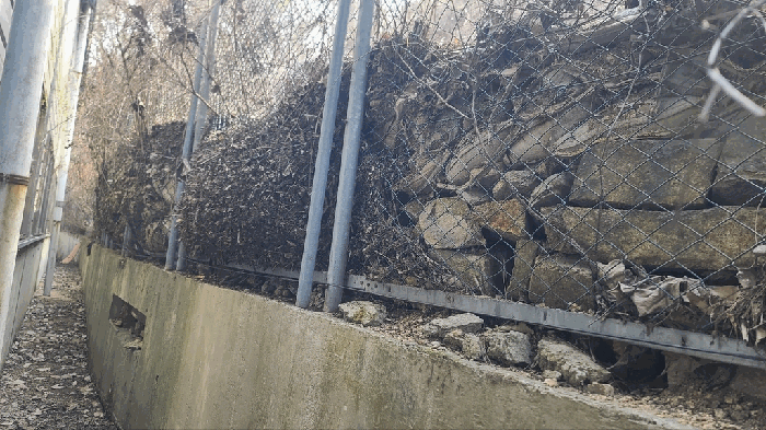 본건 토지 중 법면부분