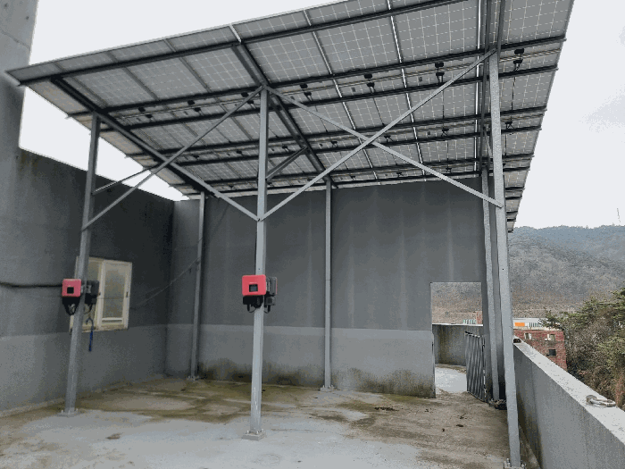 건물 옥상 태양광설비