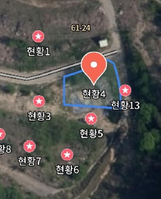 목록4 위성지도 모습