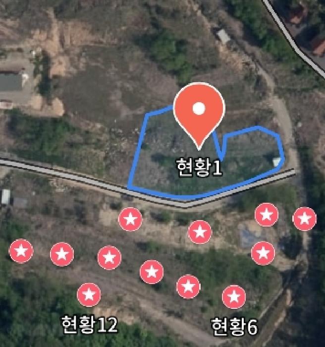 목록1 위성지도 모습