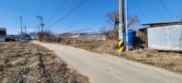 목록 부동산 진입로 전경