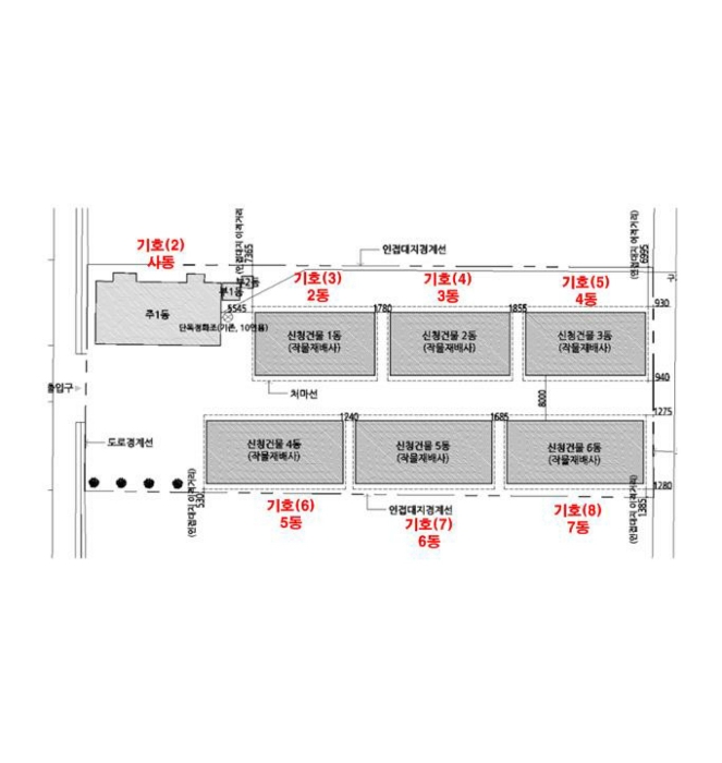 건 물 개 황 도(배치도)