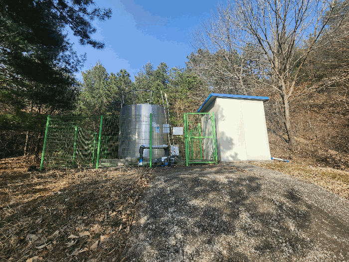 본건 토지 기호(1) 지상 마을상수도 시설