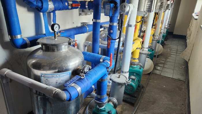 목욕탕 관련설비(4층 실외기실)