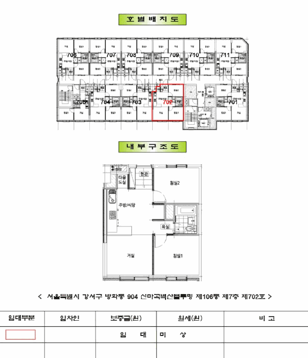 건물이용 및 임대상황