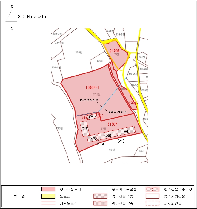 지 적 및 건 물 개 황 도