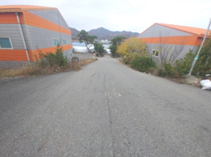 공장 출입도로 및 주변 모습1