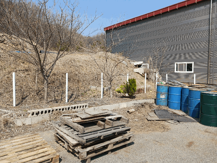 대상물건 토지 경계표시 철제지수및 기타수목 등