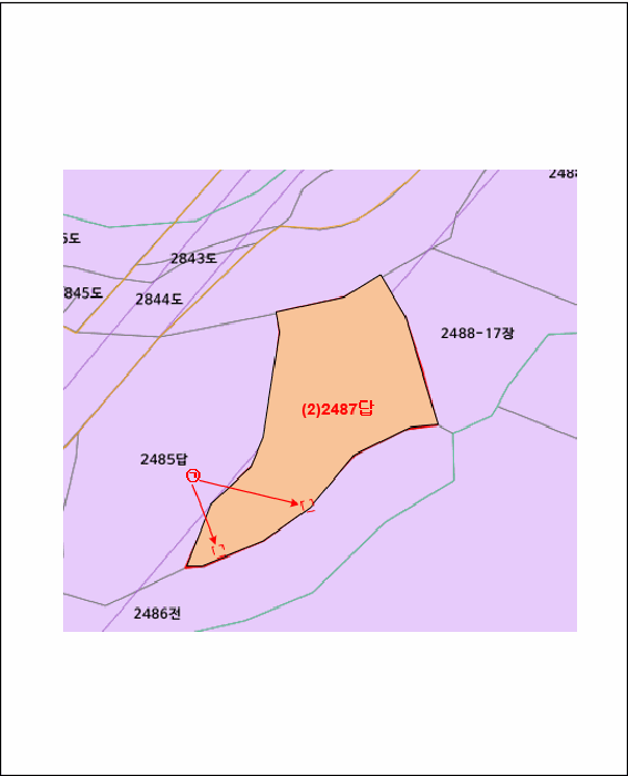 제시외 물건 위치도