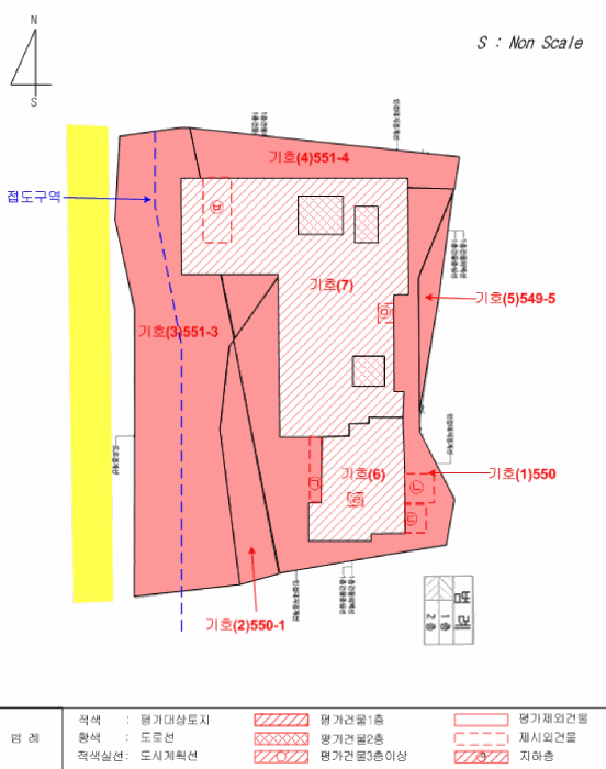 지 적 및 건 물 개 황 도