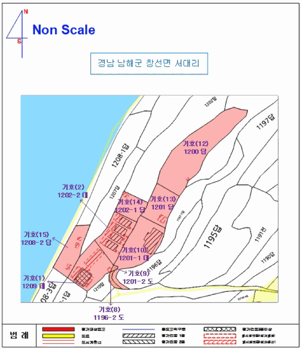 지 적 및 건 물 개 황 도