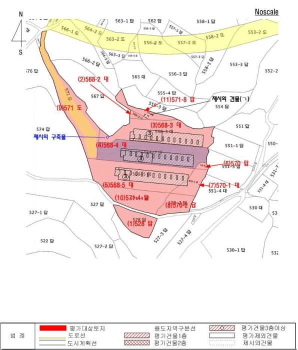 지적 및 건물개