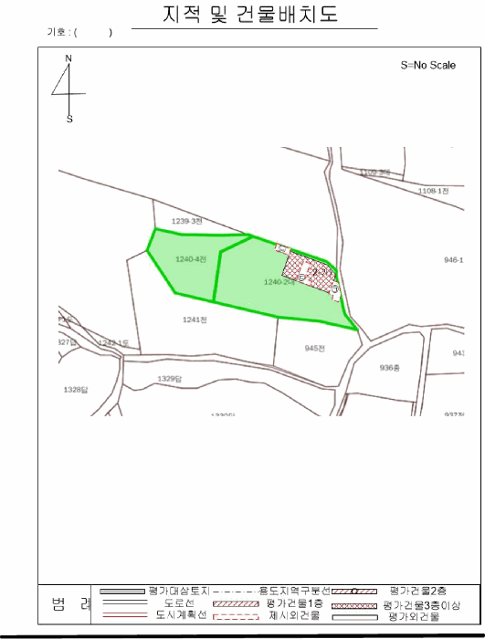 지적 및 건물배치도