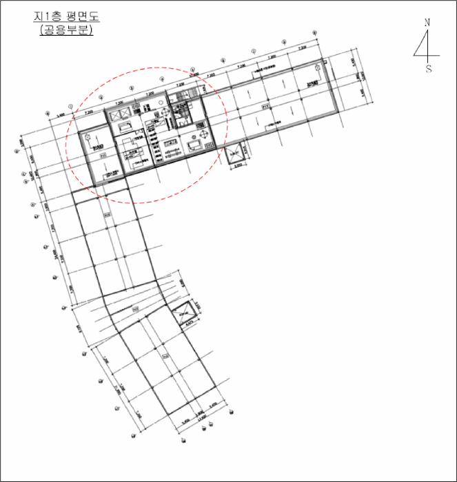 내부구조도(지1층:공용부분)