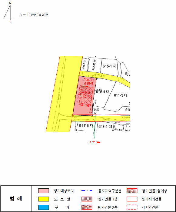 지적 및 건물개황도
