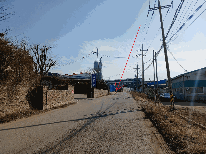 본건 북측에서 촬영한 주위환경