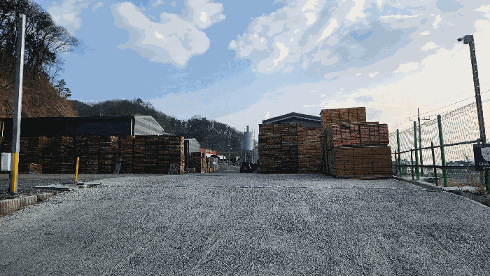 대상물건 지상에 적치된 가설재 등