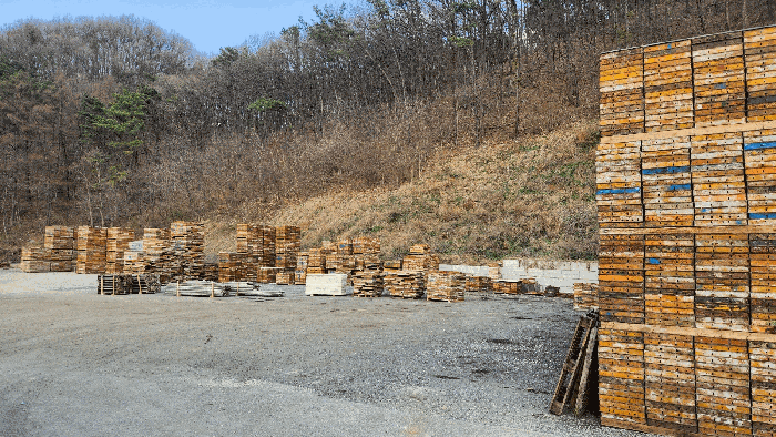 대상물건 지상에 적치된 가설재 등