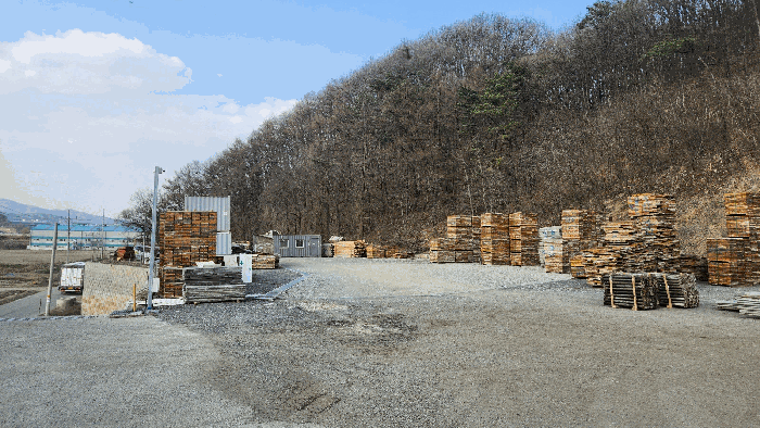 대상물건 지상에 적치된 가설재 등