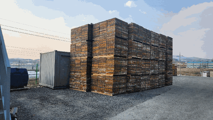 대상물건 지상에 적치된 가설재 등