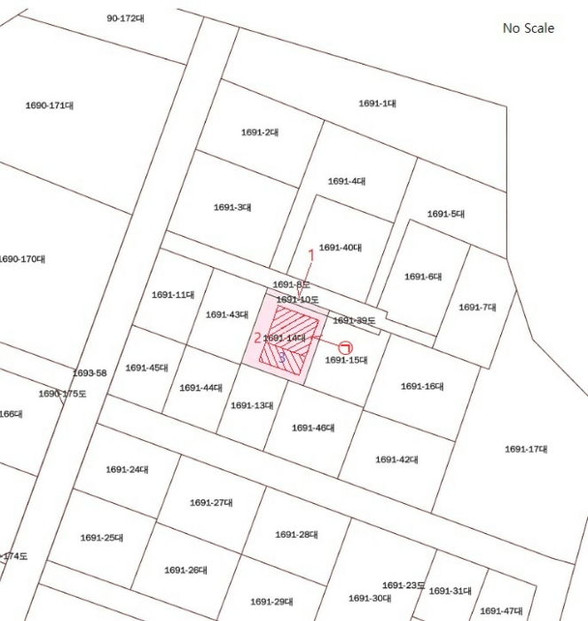 지적 및 건물배치도