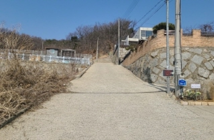 콘크리트 도로 전경