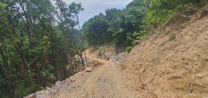 본건17내 임도 공사중인 사진1