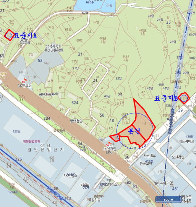 상세위치도(지번