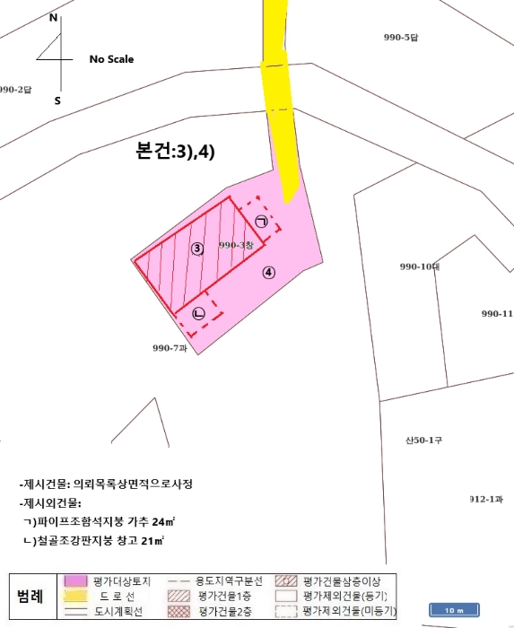 지 적 및 건 물 개 황 도