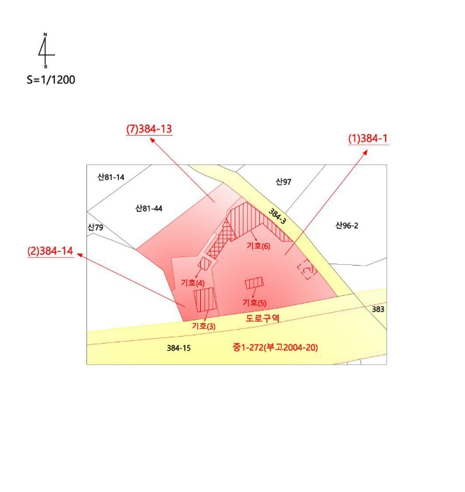지적 및 건물개황도