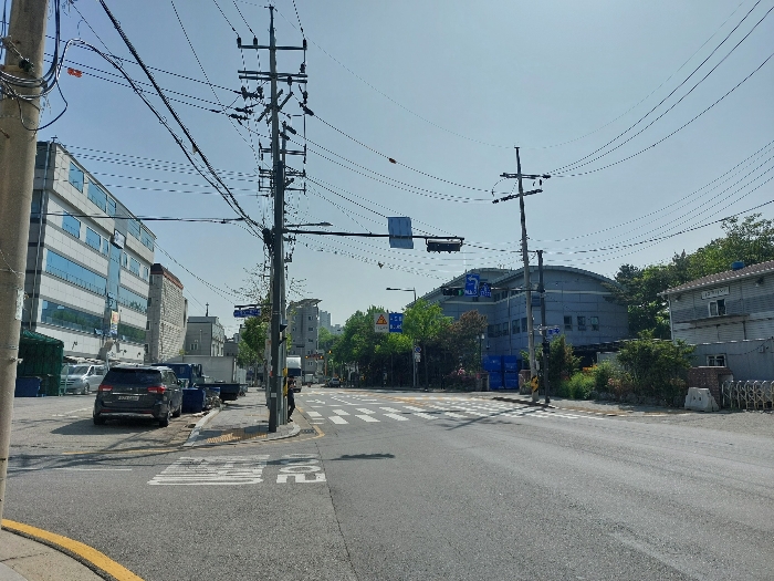 서측 중랑천로 전경