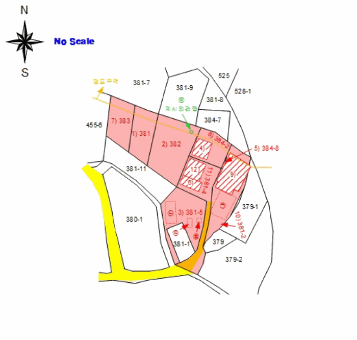 지 적 및 건 물 개 황 도