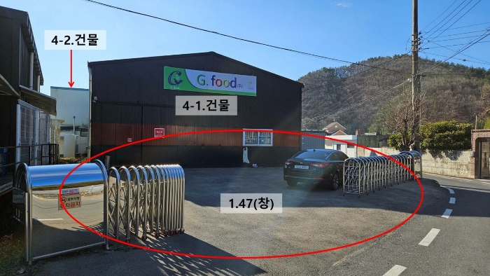 대상물건 북측→남측 전경