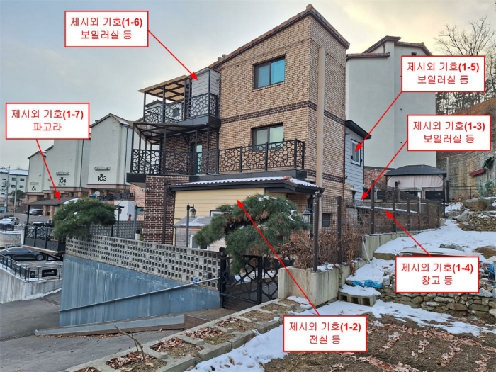 본건 전경 - 북동측 인근에서 촬영