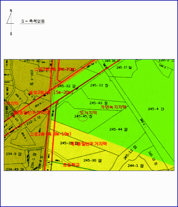 토 지 이 용 계 획 도