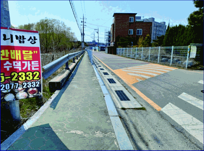 본건 (5) 토지 및 (7) 토지 현황
 도로(도시계획도로 저촉)부분