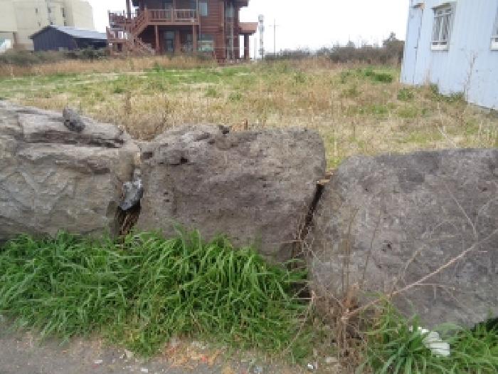 - 소재지 3(이호일동 328-3) 지상 경계에 석재 소재