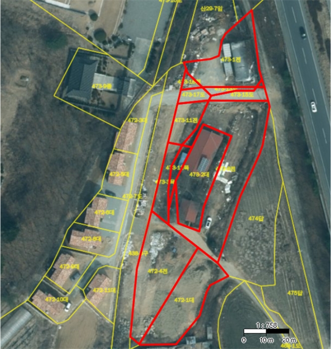위 치 도(항공사진)