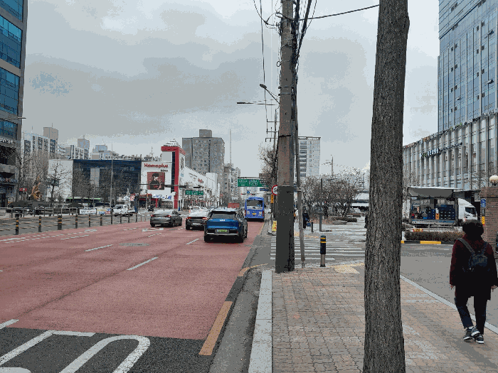 주위환경(북동측 도로변)